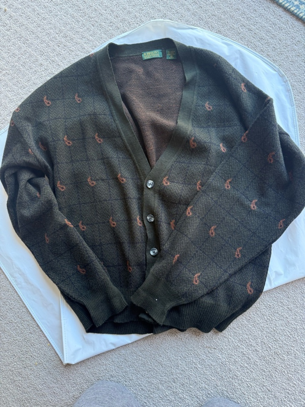 Men's Robinson's Private Stock cardigan Vintage